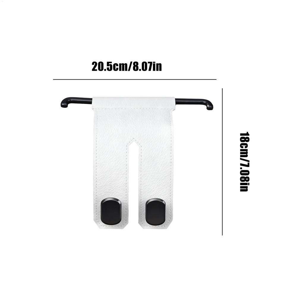 Car Seat Headrest Hooks Metal Double-Head Phone Holder Car Seat Storage Hooks Purse Hanger for Automotive Interior Truck Sedan