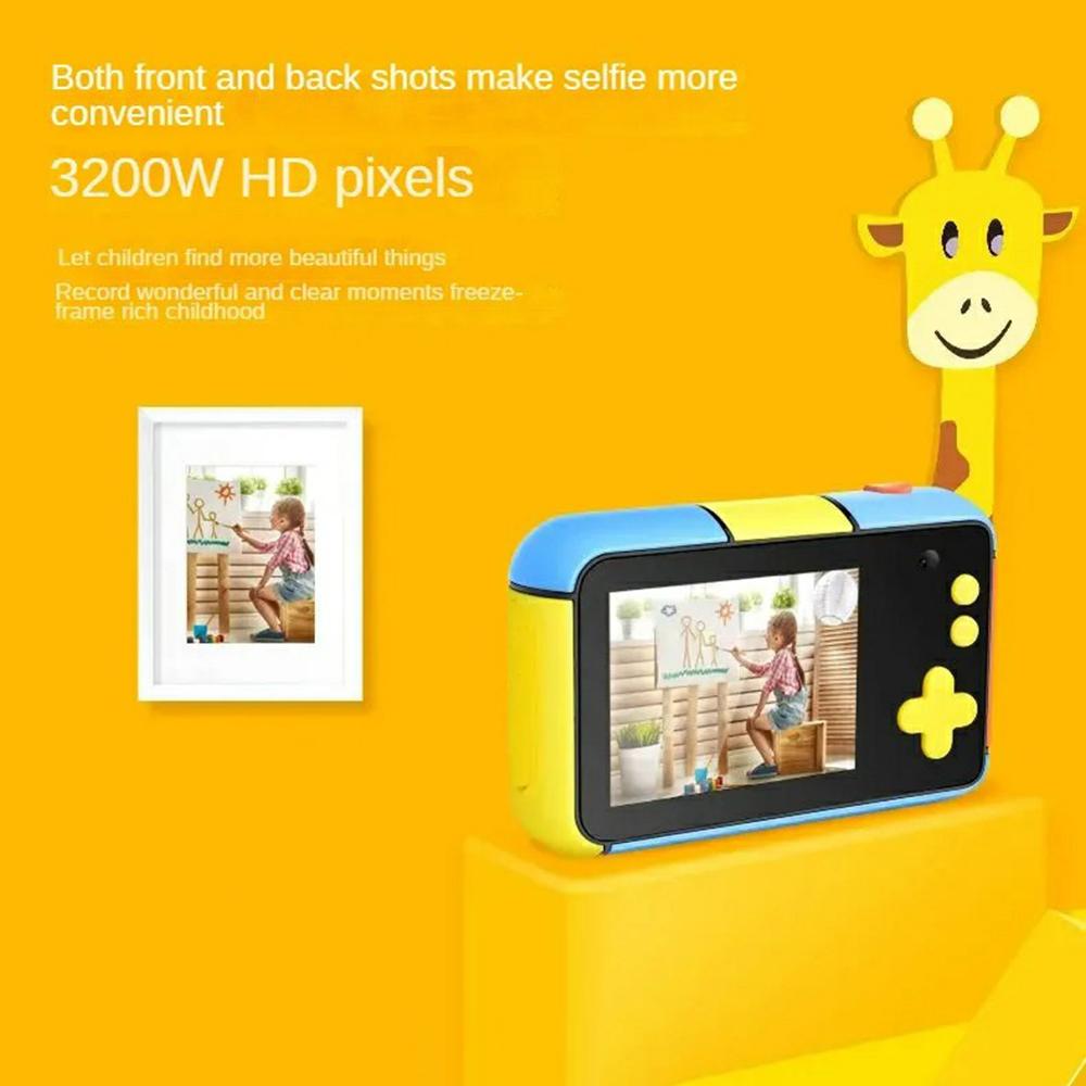 

D7 2.4 Inch IPS Screen 10x Digital Zoom 32MP Kids Video Camera Industrial Style Children Toy Blue