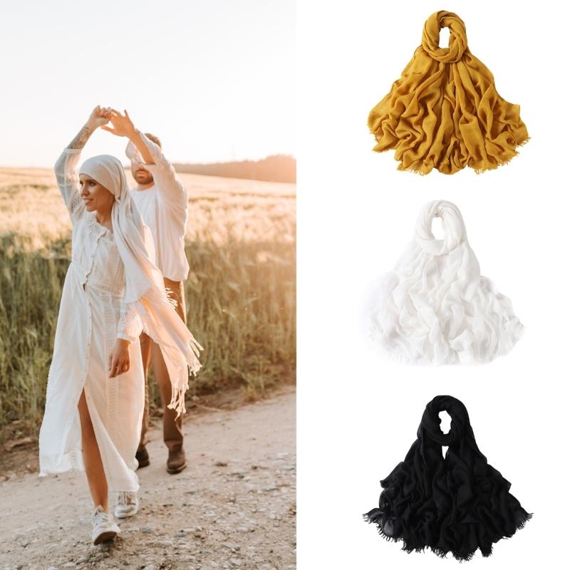 Breathable Scarf Head Cover Neck Scarves For Women Girl Outdoor Activity Travel Essensial Soft Shawl Wrap for Daily Wear