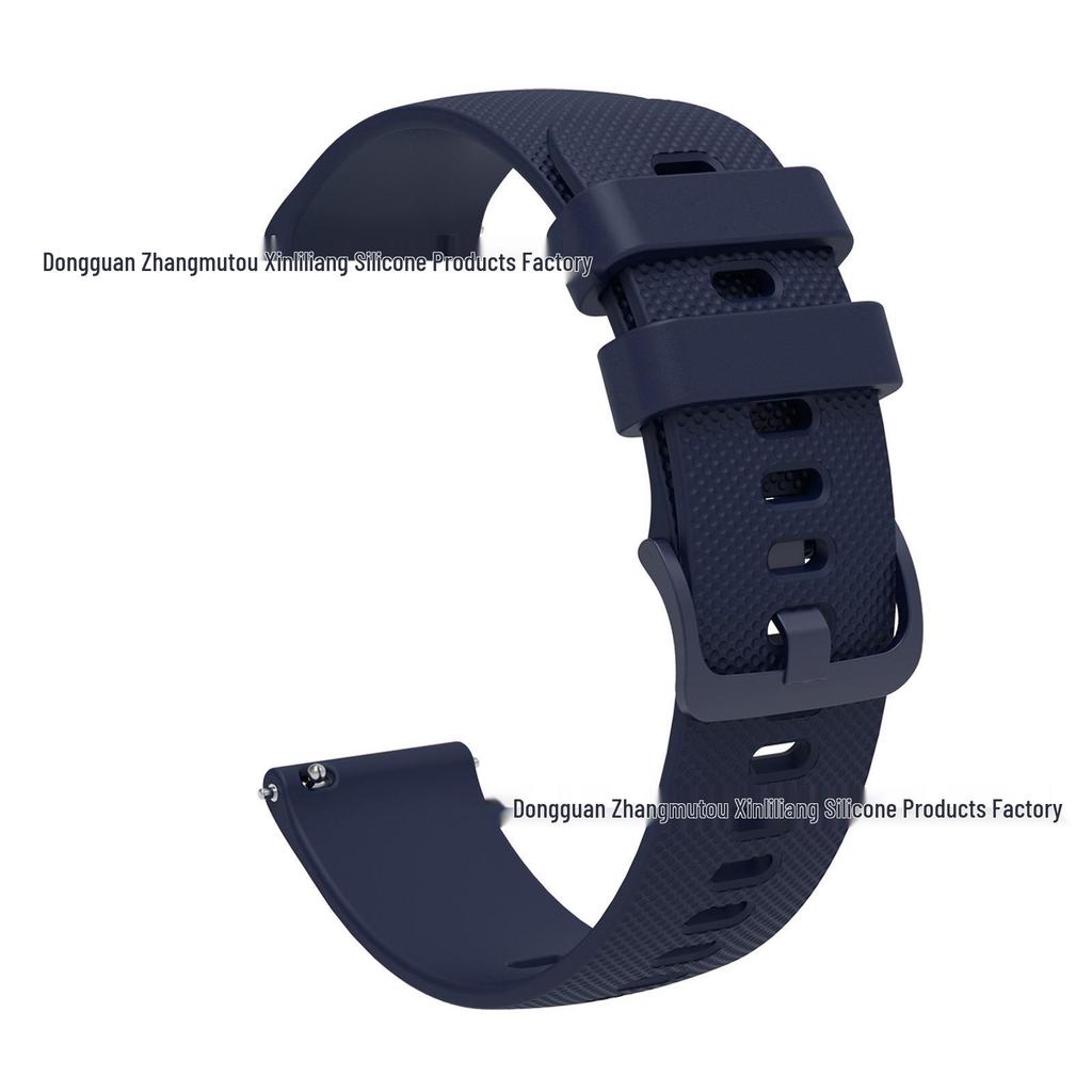Garmin Venu Silicone Small Check-Pattern Watch Band, Vivomove Sport Textured Strap, 18/20/22mm.