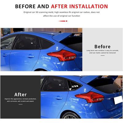 Deflectores de Ventana Lateral Trasera Para Ford Focus ST RS MK3 Hatchback 2012-2018 Accesorios Tapa de Toma de Aire-A02G