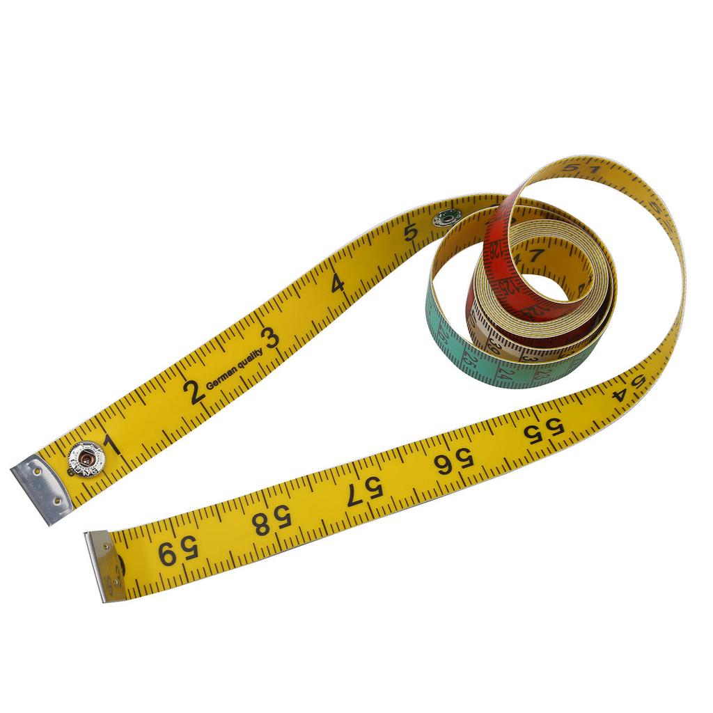 1.5m Soft Tape Measure Tailor's Tape With Snap Fasteners Body Measuring Double-sided Ruler For Needlework Sewing Tool