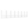 VidaXL Panier de Gabion en Forme de U avec 8 Poteaux Barrière de Jardin Clôture en Mur de Panier Décoration Extérieur Fer 151295