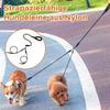 Laisse pour chien détachable, 3 en 1, anti-nœuds, design réfléchissant - Orange Étiquette