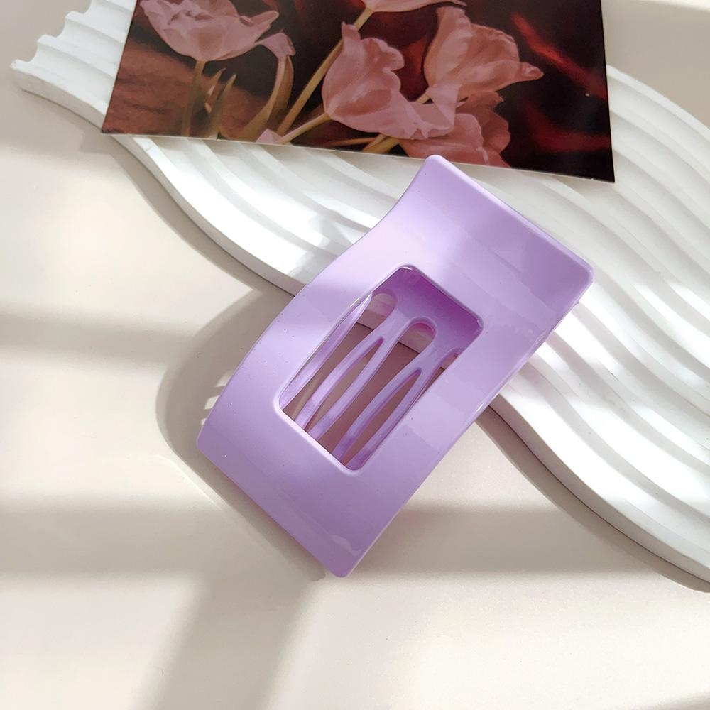 Large French Flat Hair Clips for Women Girls Matte Leopard Rectangle Duckbill Claw Grip Thick Thin Hair Styling Accessories New