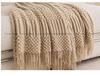 Elegant Sofa Throw Blanket - Pure Color, Air Conditioning, Office Nap, Decorative, Autumn/Winter Luxury Style Blanket