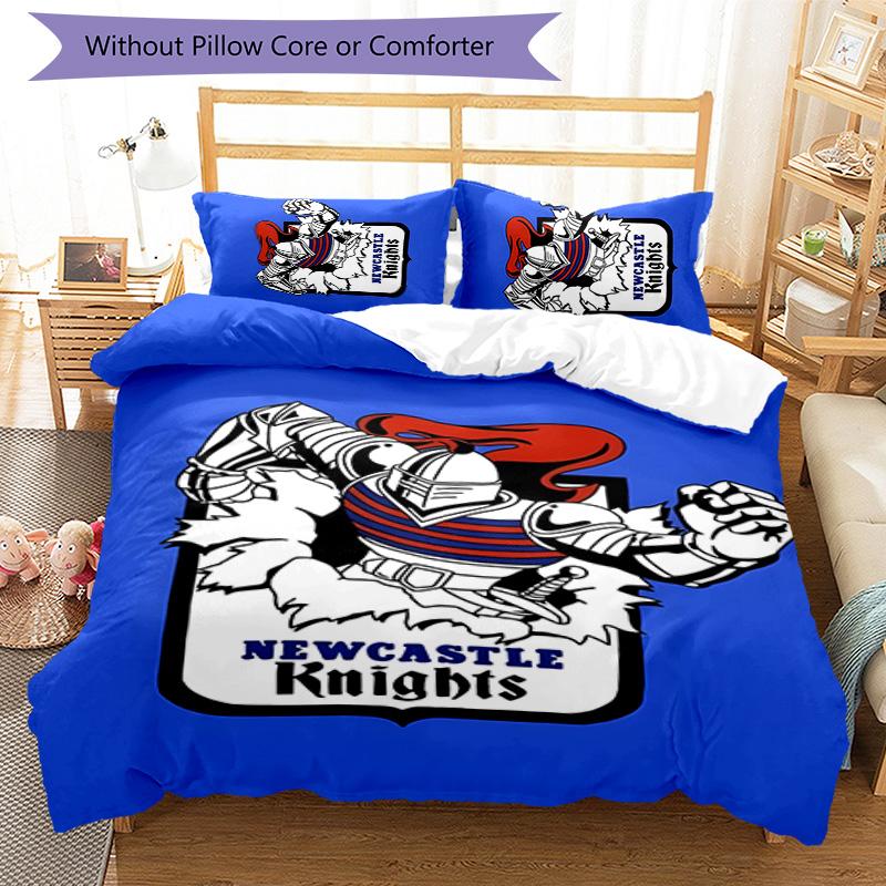Knights 3pcs Bedding Set Duvet Cover Closure Includes 1 Duvet Cover & 2 Pillowcases for All Seasons Bedroom Home Dorm Decor