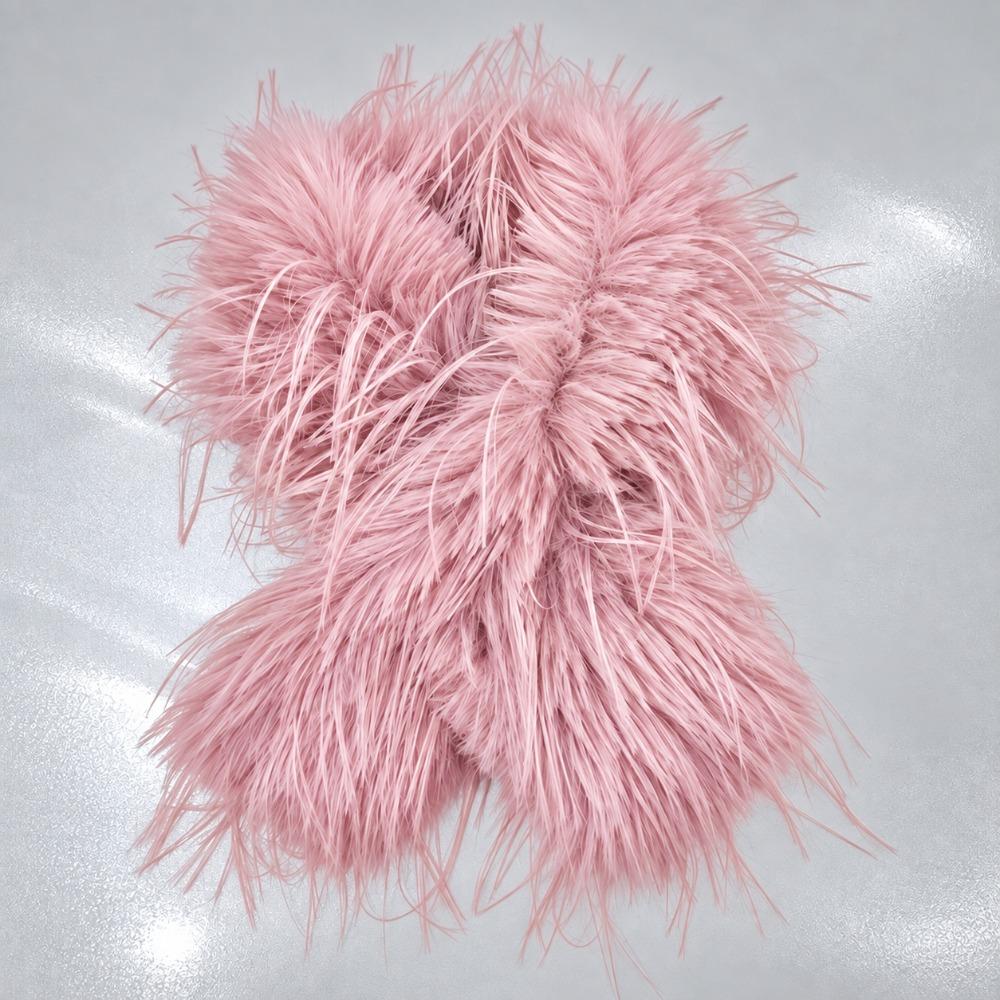 Thicken Warm Faux Fox Fur Scarf Fluffy Thick Tassels Thickened Scarf Long Scarf Autumn Winter