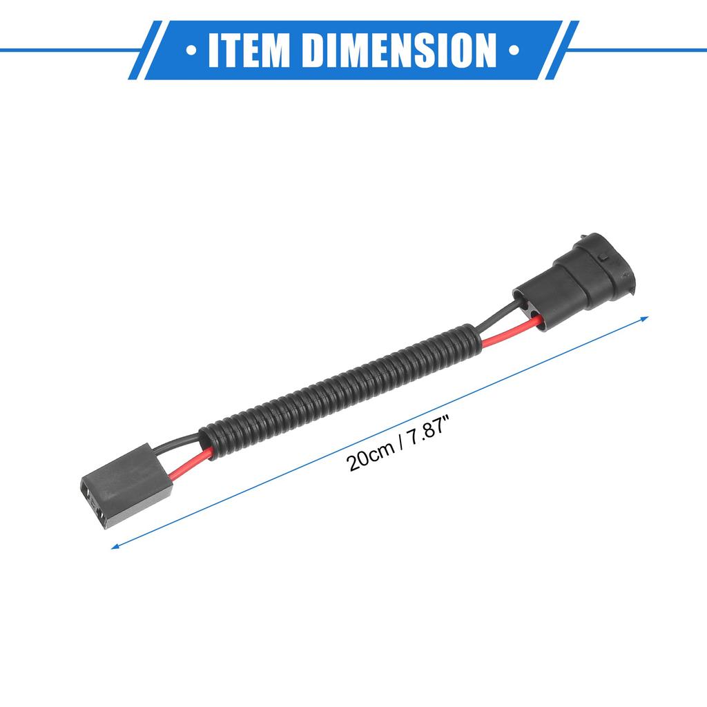 A ABSOPRO Headlight Socket Extension Conversion Wire Harness Fog Lamp Bulb Socket Socket Adapter