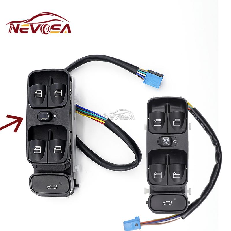 NEVOSA A2098203410 For Mercedes W209 CLK320 CLK500 03-09 EC Power Window Switch Control Button Car Replacement Parts A2038200110