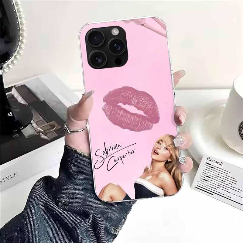 CR66 S-Sabrina C-Carpenter Soft Phone Case For IPhone 11 17 Air 16E 16 Pro Max 15 + 14 Plus 13 Mini 12 Apple 7 SE 8 Fundas Coque