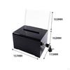 Business Card Collection Box Acrylic Donation Case Collecting Opinion Multipurpose Storage Organizer