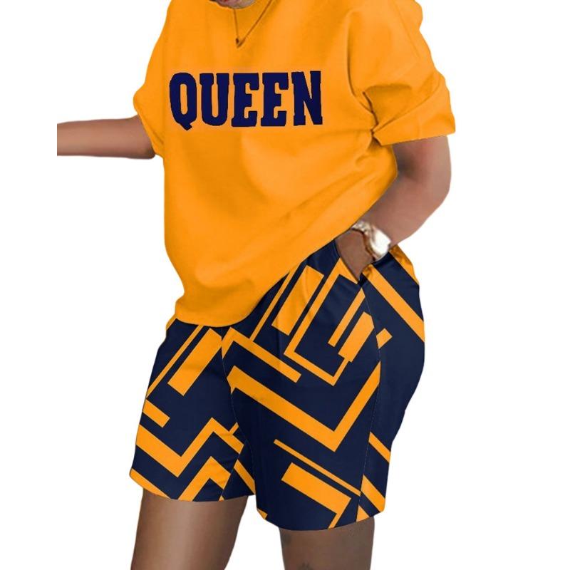 YYFS Moda dame ocazional vară primăvară mâneci scurte cu gâtul O pantaloni pantaloni costume