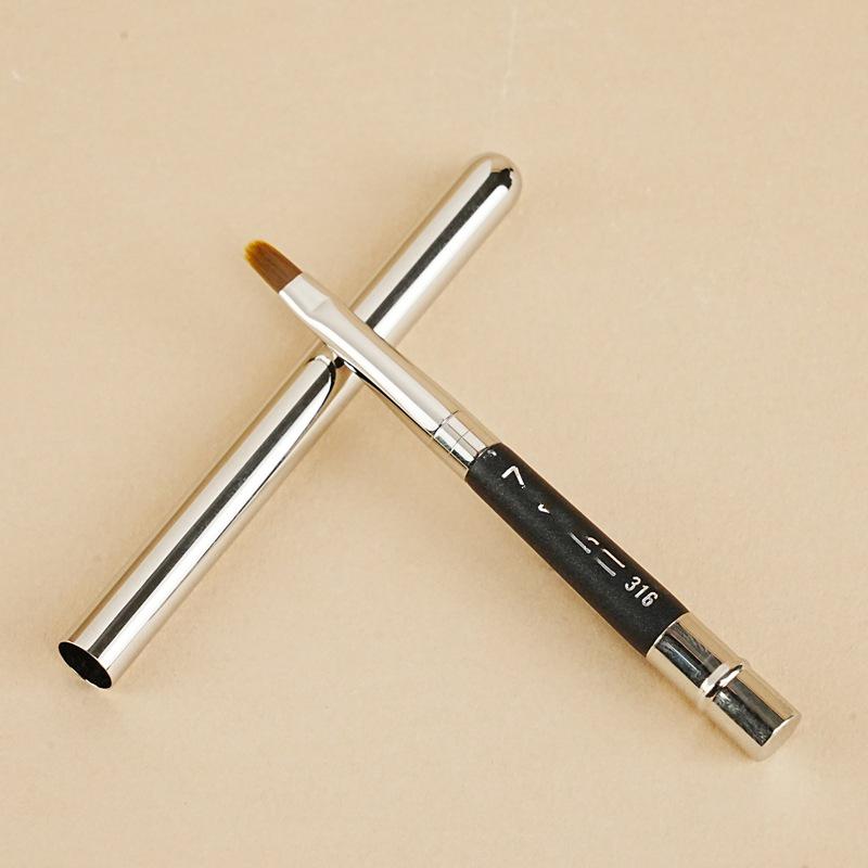 

Кисть для макияжа M Series 316 многоцелевая портативная - волокно, медная трубка: Подходит для губ, консилера, подводки для глаз