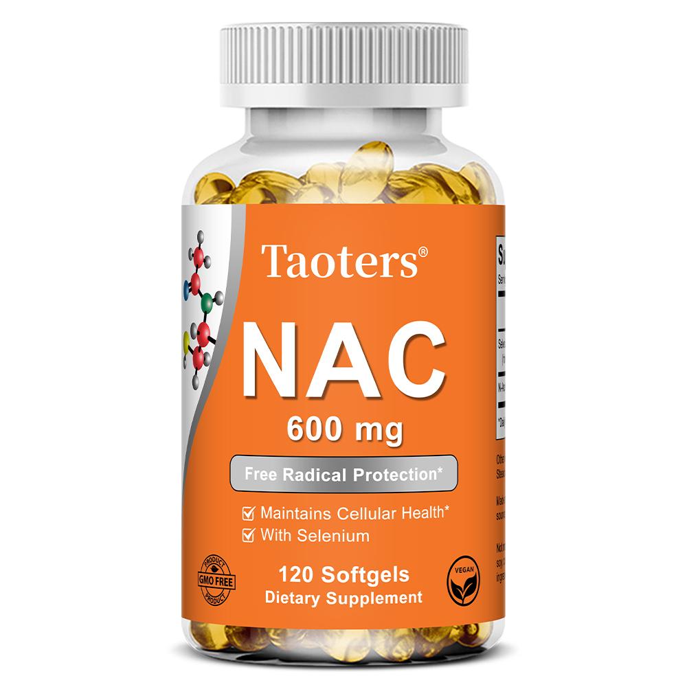 Taoters N-acetylcysteine soft capsules enhance immunity with 120 capsules 120 capsules