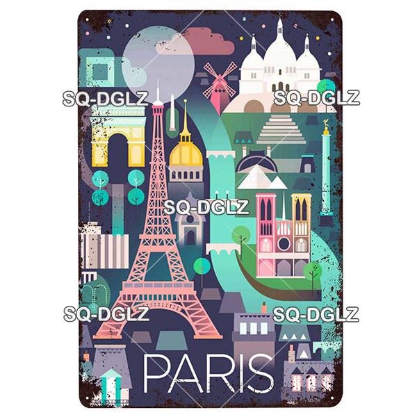 Metallschild „Tokyo City“, Vintage-Plakette, Dekor für Kneipen, Bars, Wanddekoration, Blechschild, Barcelona/Sydney/Norwegen, Poster, Geschenk