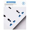 Aug. Universal Power Strip EU Plug 1.8M Extension Cord With USB-C & USB Ports Multi-Outlet Electrical Socket Black