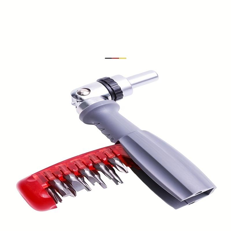 Compact, Durable 10-in-1 Ratcheting Screwdriver Set with Magnetic Bits - Multi-Function Tool for Home & Car Repairs, Comfort Grip Handle