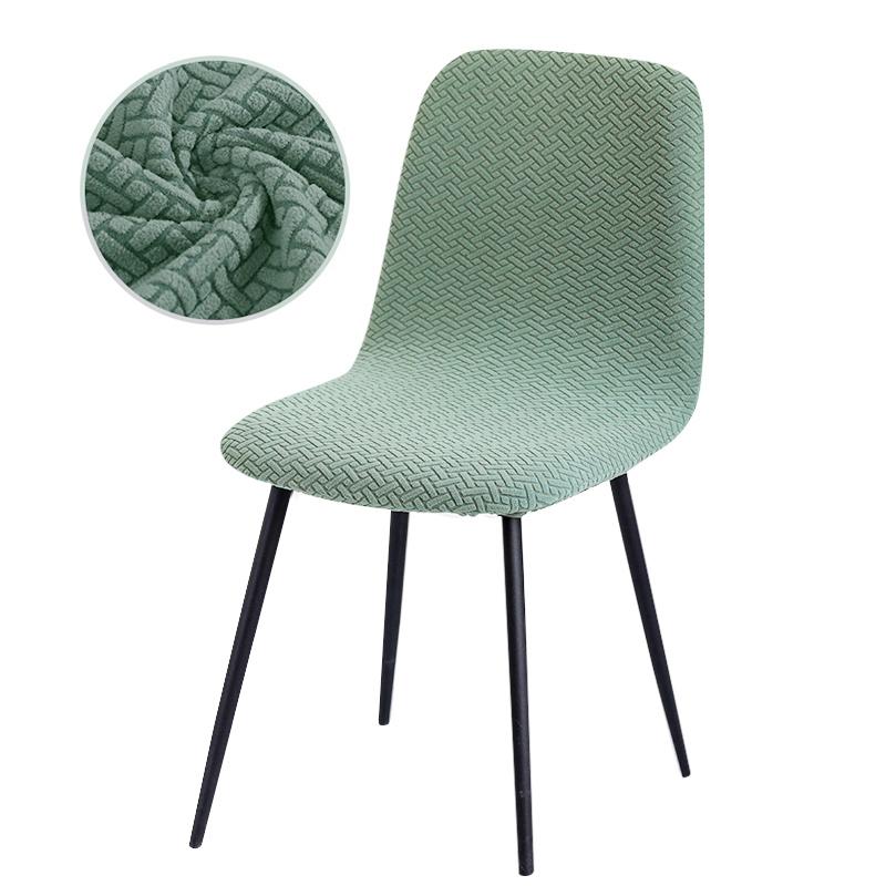 Samtstoff, 23 Farben, Stuhlbezug mit kurzer Rückenlehne, kleine Stuhlbezüge, Barstuhl-Sitzbezug für Esszimmer, Zuhause, 1/2/4/6 Stück