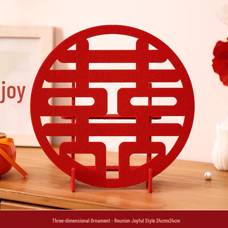 Набор свадебных 3D-фигурок  Двойное счастье  - Идеально подходит для декора гостиной и свадебных торжеств