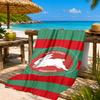 Nrl Rabbit Artwork Design Beach Towel, Quick-drying, Easy to Care for, Suitable for Both Fitness and Beach Vacations,Sports Essential