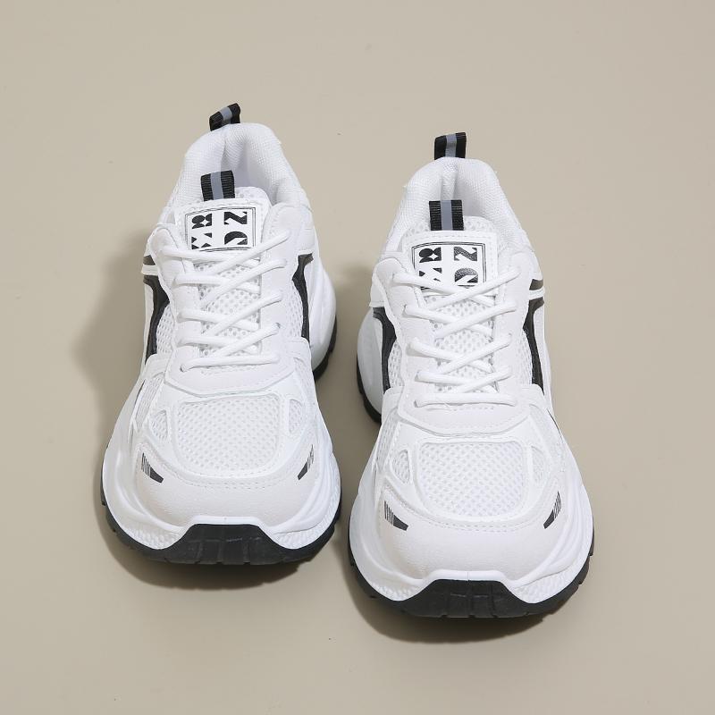 Spring Autumn Light Weight Sports Running Shoes for Women Mesh Campus Style Forrest Gump Daddy All-match Casual Trendy Shoe