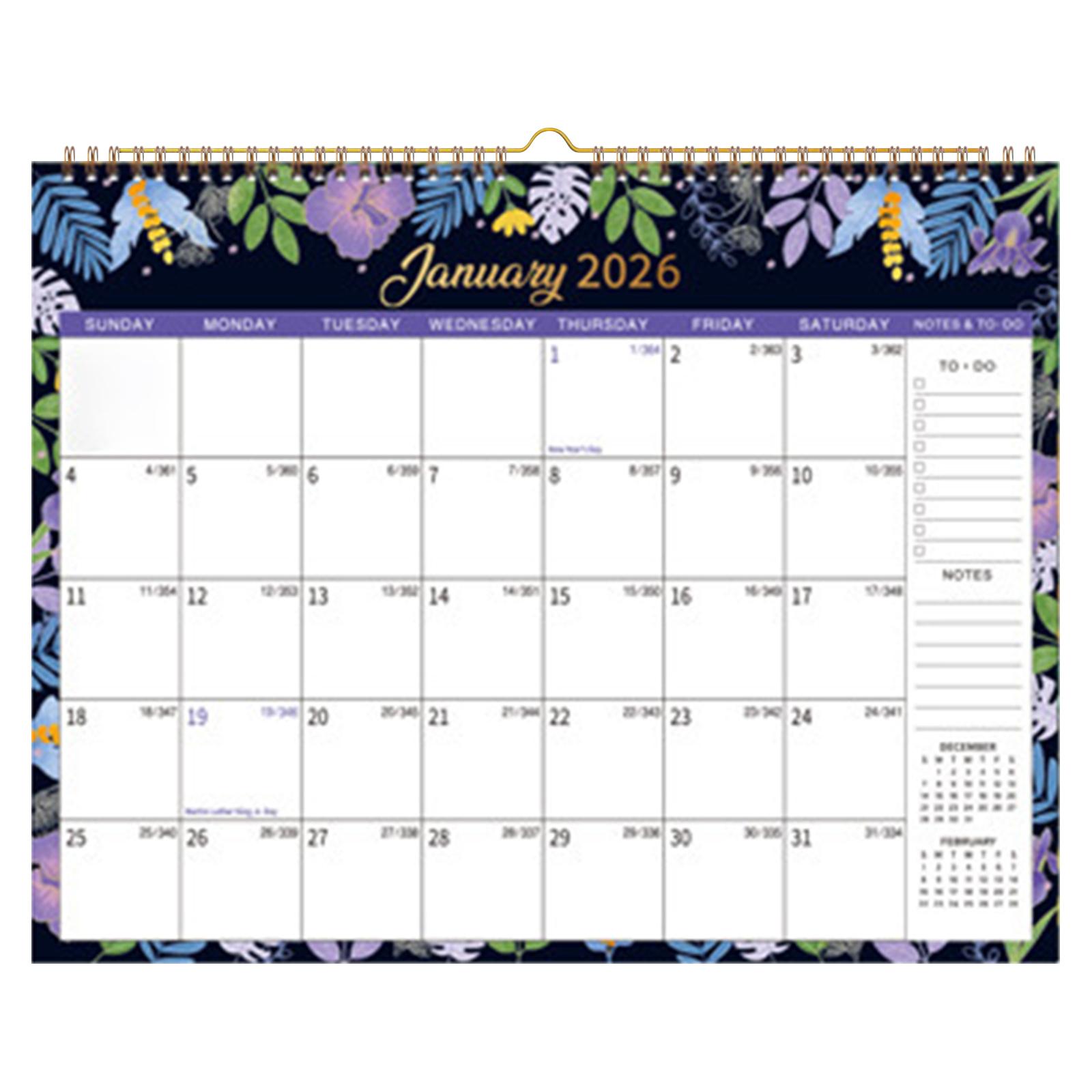 

Beautiful Calendar For Living Room, Wall, Important Holiday Anniversary Calendar One Size