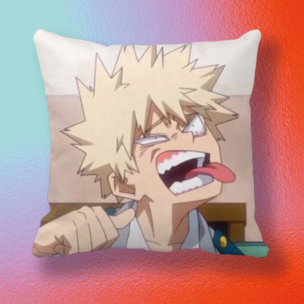 My Hero Academia Katsuki Bakugo Pillow cover gift High definition digital printingSurprise vivid pattern Household