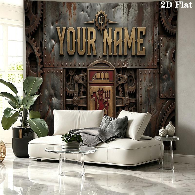 Custom Name,Man Utd Wall tapestry, aesthetic printed fabric blanket, suitable for bedroom, living room, and home decor.