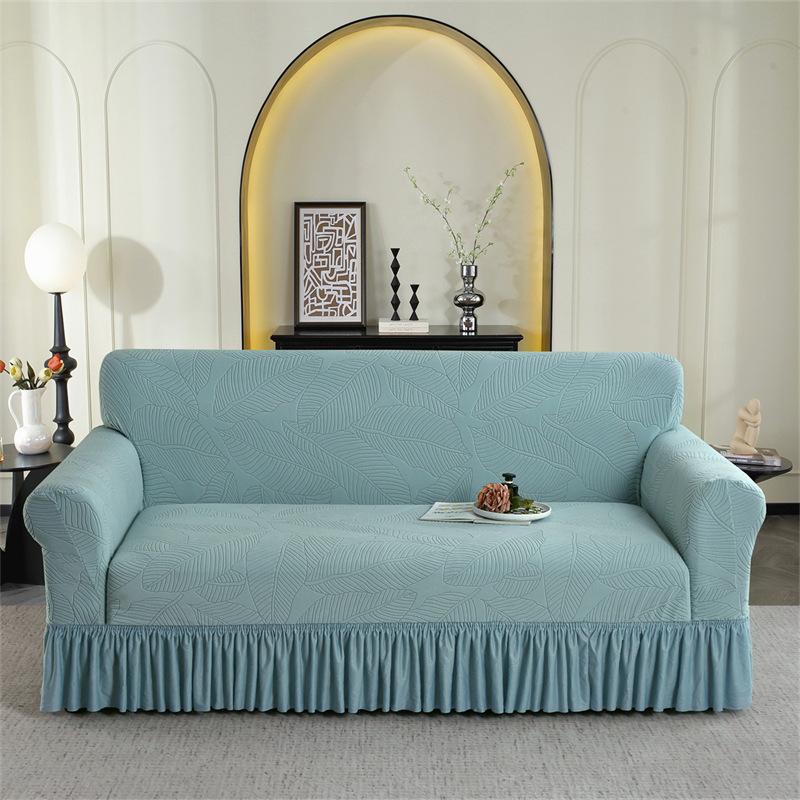 Thickened Jacquard Pleated Skirt Edge Sofa Cover All-Inclusive Universal Set Four-Season Universal Skirt Sofa Cover Cover Cloth