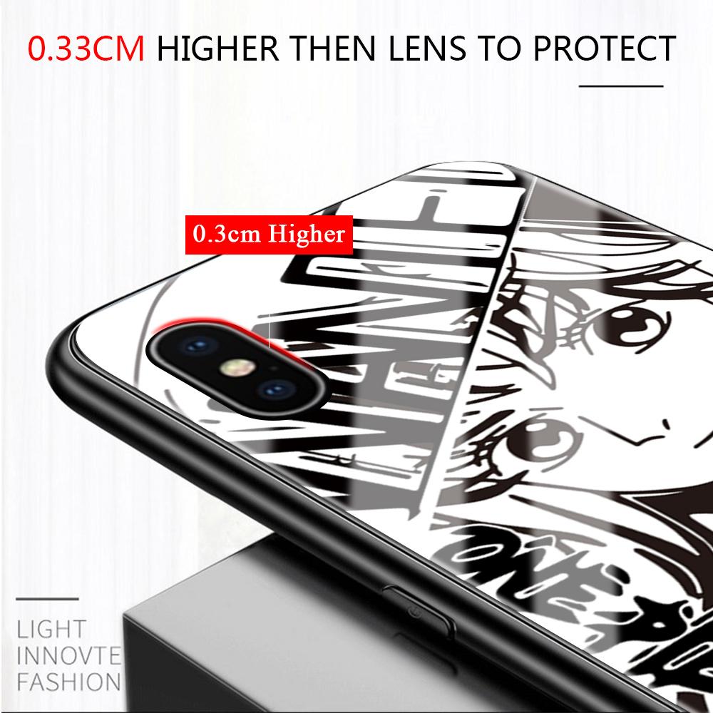 Handyhülle aus gehärtetem Glas für Huawei P30Lite Honor 90Lite 9X X6A X9B Infinix Hot40 Note30 Tecno Spark20 Moto G15 G22 Weiche Kante Stoßfest Glatte Hülle