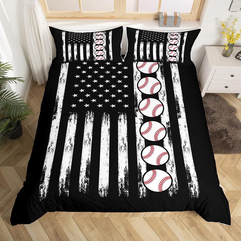 Red Agricultural Tractor Three-Piece Quilt Cover 3D Digital Printing Bedding Set Bed Cover