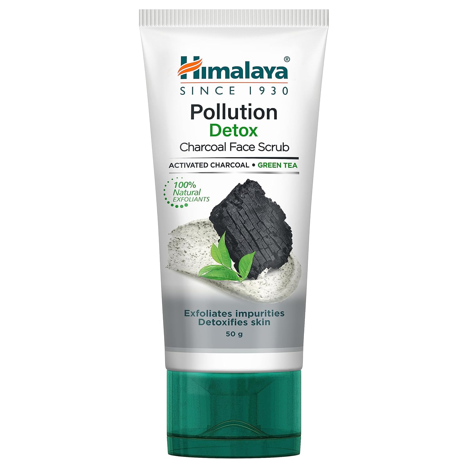 

Himalaya Pollution Detox Charcoal Face Scrub 50g Gentle Exfoliating Deep Cleansing Brightening Skincare for Dull Skin