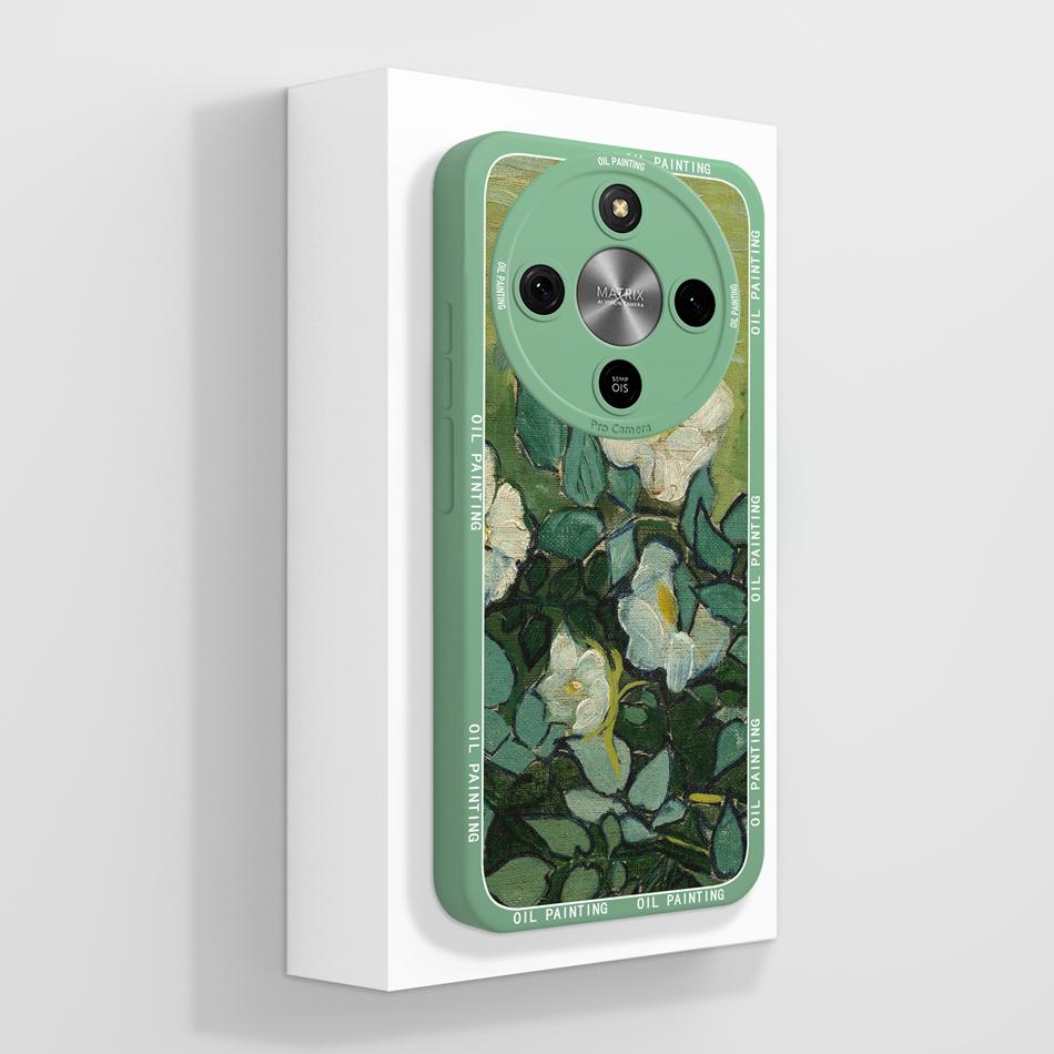 For Honor Magic 8 Lite Case Simple Butterfly Phone Cover Soft Liquid Silicone Shockproof Back Covers For Magic8 Lite 5G Bumper