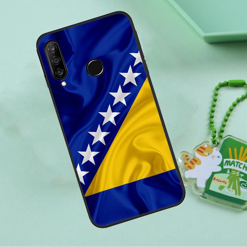 Bosnia and Herzegovina Flag For Huawei Nova Y90 Y70 Y60 Y61 Y91 Y72 9 10 SE 12i 12s 11i 5T P60 Pro P20 P30 P40 Lite Case