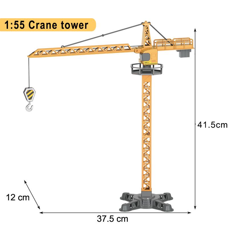 Zabawki pojazdy budowlane dla chłopców Stop+Plastik Model Ciągnika Koparki Spycharki Dźwigu Ciężarówki Odlewany Model Kolekcja Dziecięca Prezenty