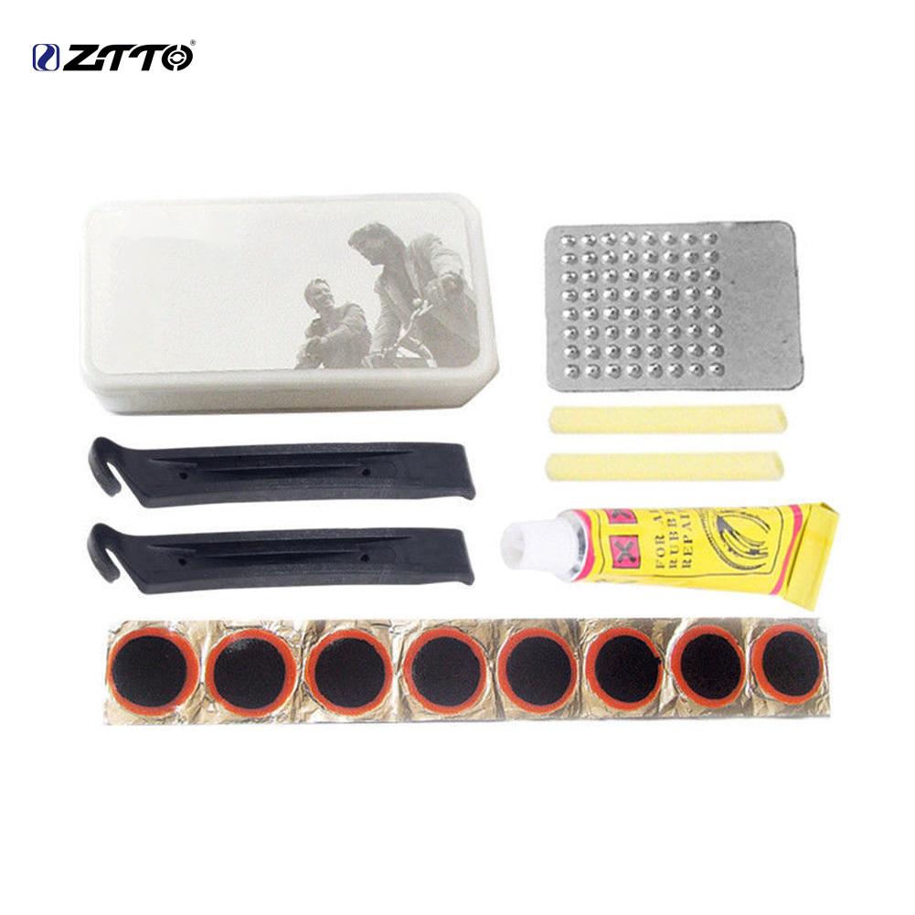 ZTTO MTB Bike Bicycle Tyre Pry Bar Levers Patch Glue Tire Repair Tool Accessory Kit
