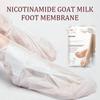 2pcs/6pcs/10pcs Goat Milk Niacinamide Foot Mask Exfoliating Dead Skin Foot Mask Whitening Moisturizi