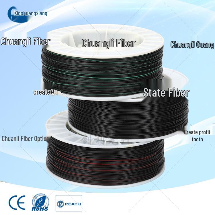 0.25mm Inner, 1.0mm Outer Diameter Plastic Optical Fiber Cable for Communication and Industrial Automation Sensors