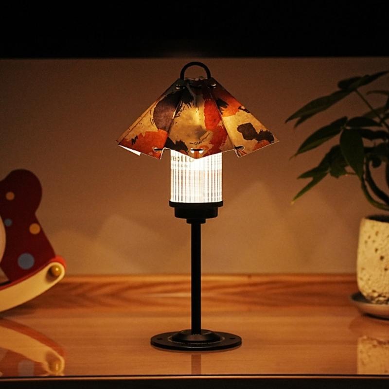 Folding Umbrellas Tent Light Shade Portables Outdoor Umbrellas Tent Lampshades for Outdoor Camping Hiking