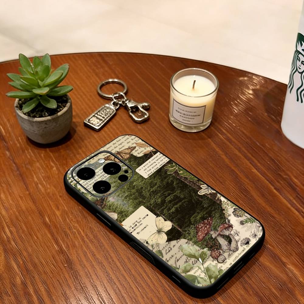 

Forest Collage Phone Case For iPhone 17, 16,15,14,13,12,11 Plus,Pro Max, Others Soft Black Cover iPhone17ProMax