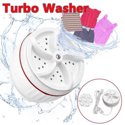 Ultrasonic Turbine Washing Machine Portable Travel Mini Underwear Washer Air Bubble And Rotating Mini Washing Machine