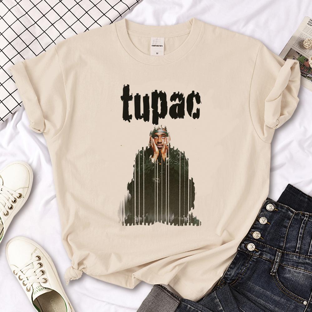 Tupac top Women designer funny t shirt girl Unisexga Japanese clothes