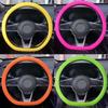 Universal Car Steering Wheel Cover Silicone Glove Cover Texture Soft Multi Color Auto Decoration DIY Covers Accessories