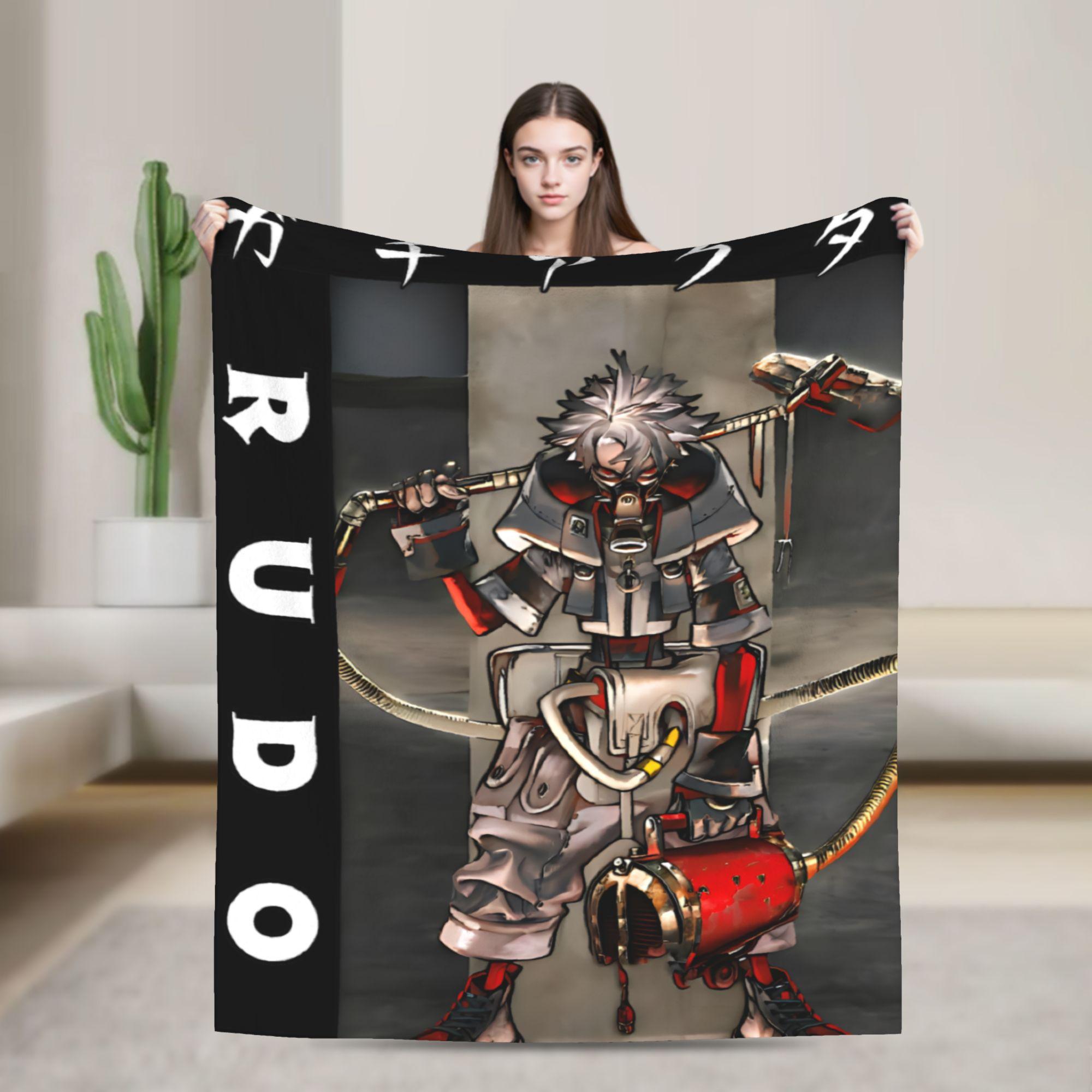 

Rudo Surebrec Gachiakuta Anime Blanket Flannel Novelty Warm Throw Blanket for Bedspread Autumn/Winter 200x150cm 80x60in
