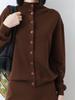 Damen Winter 2025 Pflegeleichter Woll-Cardigan & Langrock Set