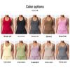 V-Neck Yoga Tank Top with Thin Straps and Stylish Open Back