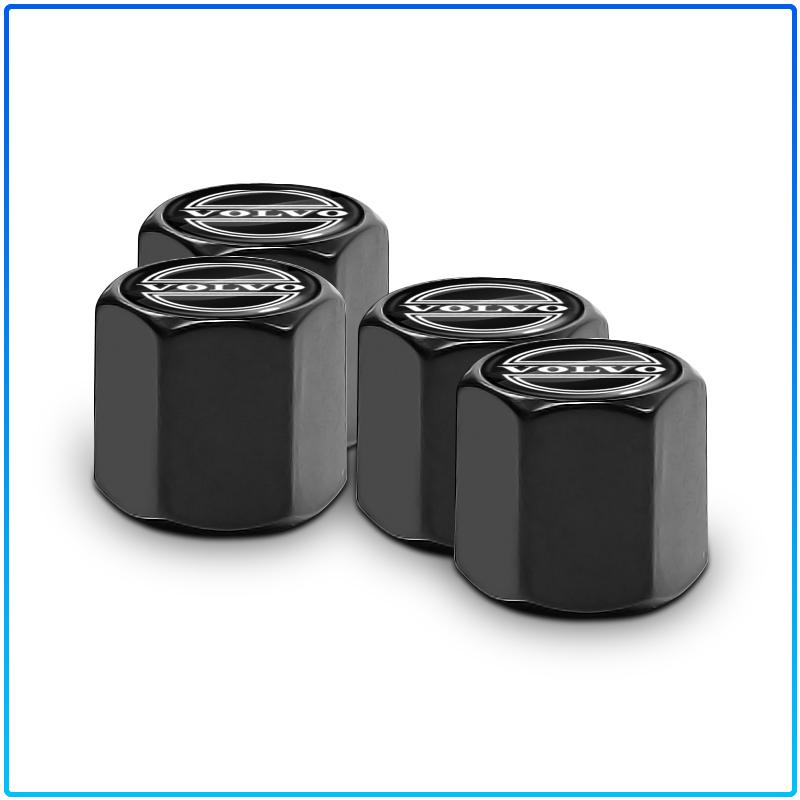 Fashion Car Tire Valve Caps with Car Badge Keyring Keychain For Volvo 240 C70 S40 S50 S60 S70 S80 S90 V40 V50 V60 V90 XC40 XC60 XC90 Vnl Truck