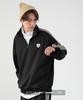 [IMPROVES] [SIDEWAYSTANCE] Embroidered One-Point Line Jersey Long Sleeve Half-Zip Jacket