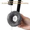 5Pc Steel Wool Scrubber With Handle Stainless Steel Cleaning Brushes Cleaning Dishes Stock Pots Pans Griddles Grills